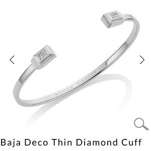 Monica Vinader Baja Deco Thin Diamond Cuff